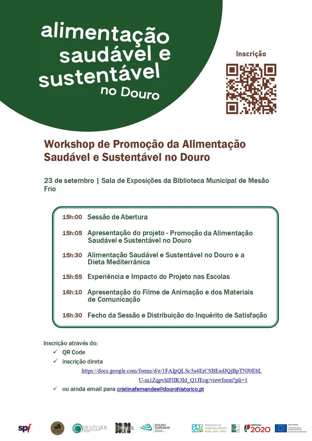 Workshop | Alimentação saudável e sustentável no Douro