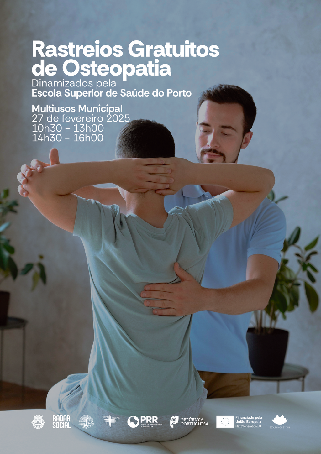 Rastreios Gratuitos de Osteopatia